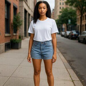 Silver Jeans Women Size 29 Light Wash Button Fly Pockets Denim Short Jean Shorts